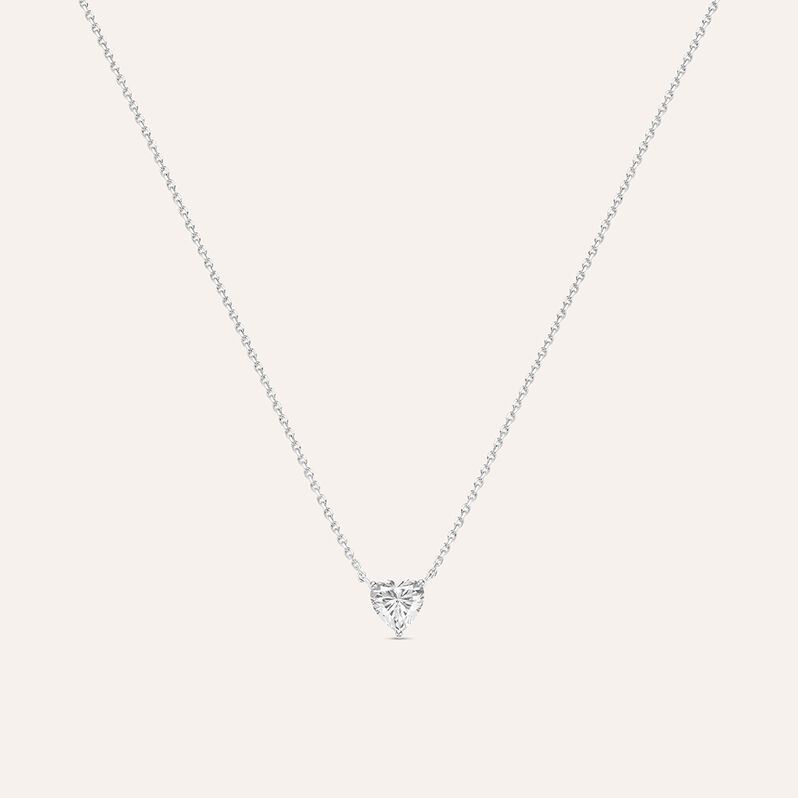 Collana Punto Luce Claire Oro Bianco Cubic Zirconia - Spannringe Damen | OROVIVO