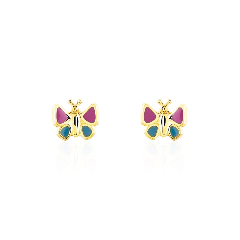 Kinder Ohrstecker Gold 333 Schmetterling  - Ohrstecker Kinder | OROVIVO