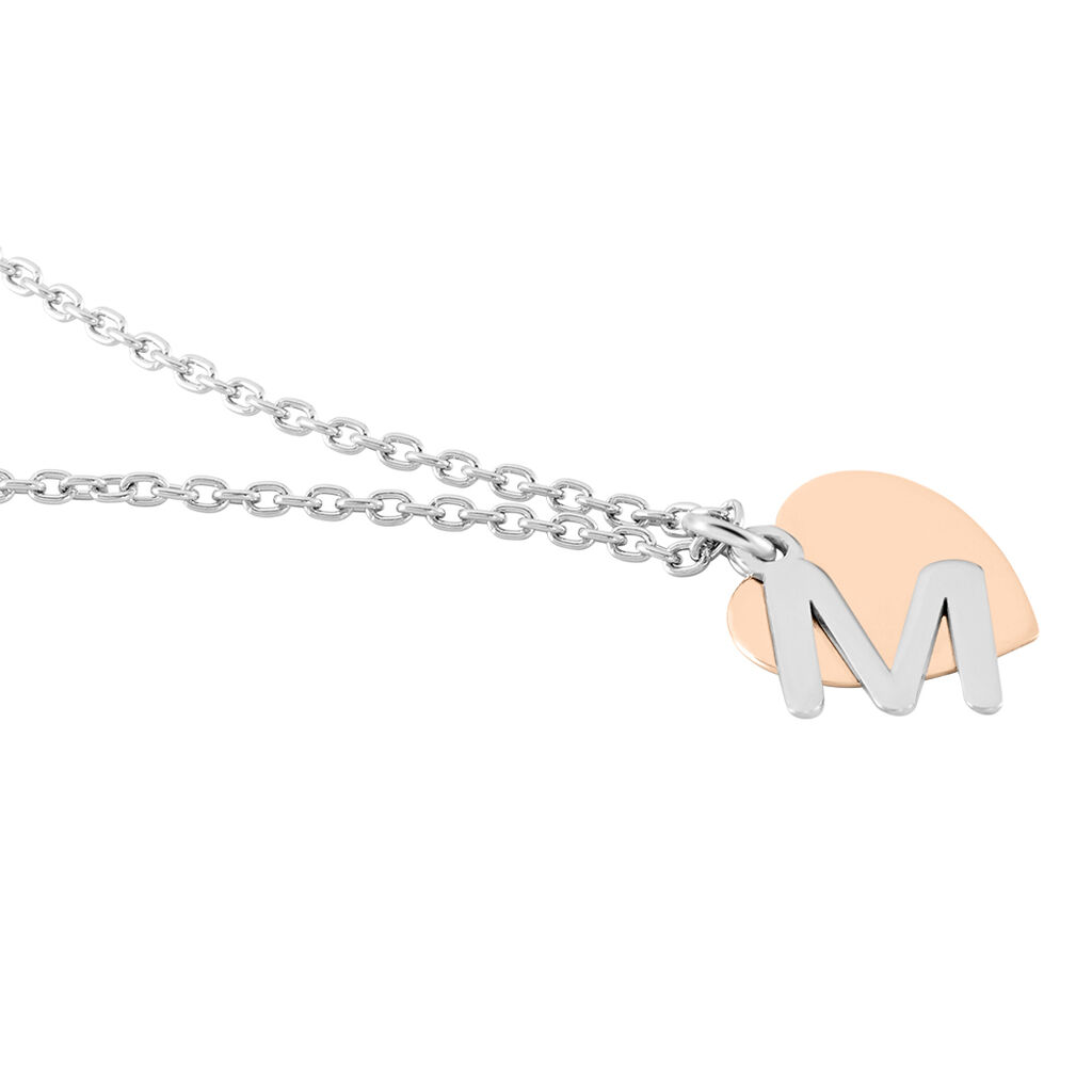 BERA Damen Collier Silber Bicolor 925 Herz