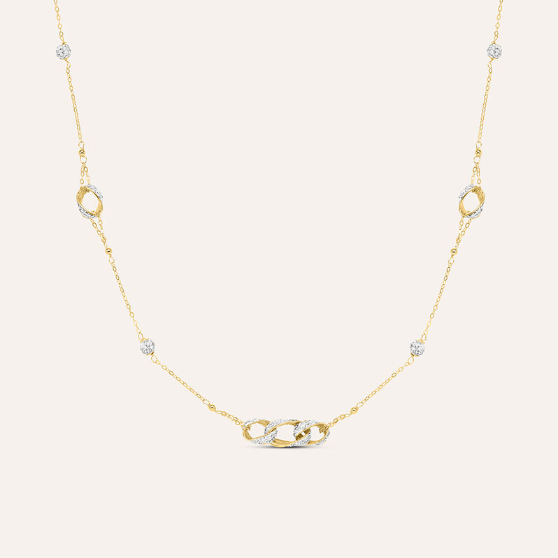 Collana Christelle Oro Giallo Cristallo - Spannringe Damen | OROVIVO
