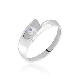 Damen Ring Silber 925 Zirkonia Breite 2,63mm - Ringe mit Stein Damen | OROVIVO