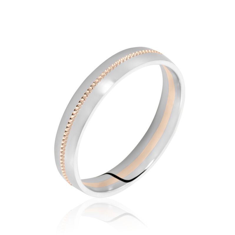 Alliance Or Bicolore Perle - Spannringe Unisex | OROVIVO