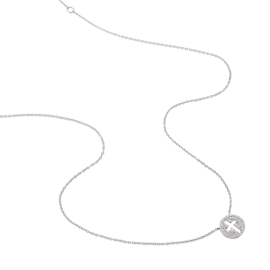 Damen Halskette Silber 925 Zirkonia Kreuz - Halsketten Damen | OROVIVO