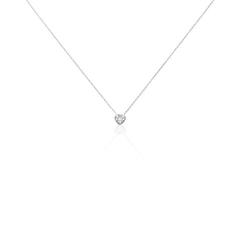 Damen Collier Weißgold 750 Diamant 0,05ct Petali  - Halsketten Damen | OROVIVO
