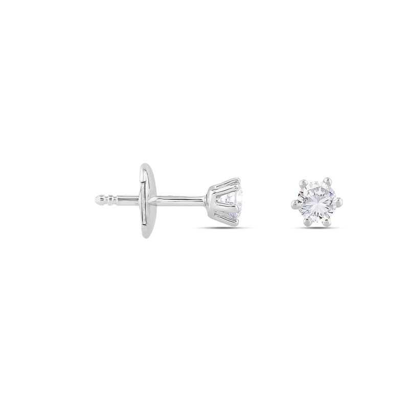 Sonate Damen Ohrstecker Wei&szlig;gold 750 (18 Karat) Synthetischer Diamant Wei&szlig; 0,71 ct - Ohrstecker Damen | OROVIVO