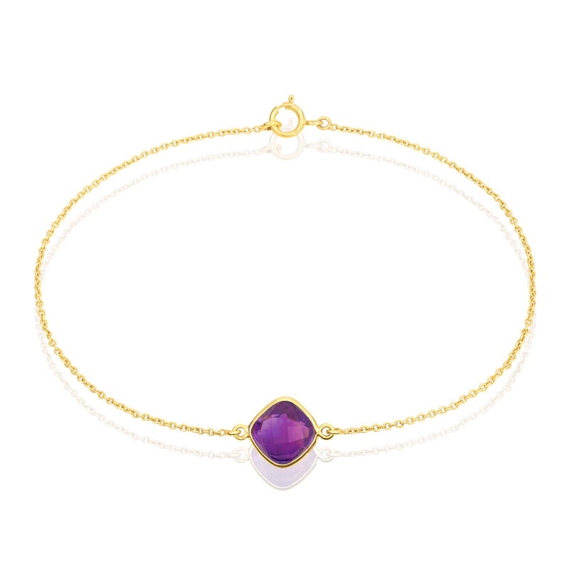 Bracelet Ambroisine Or Jaune Améthyste - Spannringe Damen | OROVIVO