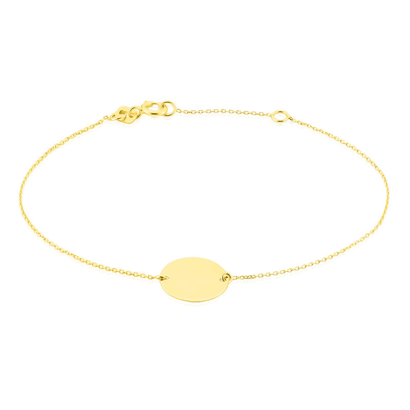 Bracelet Pastille Gravable Or Jaune - Spannringe Damen | OROVIVO