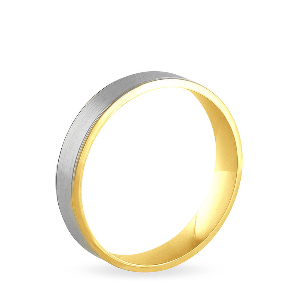 Alliance Anna-lena Ruban Plat Or Bicolore - Spannringe Familie | OROVIVO