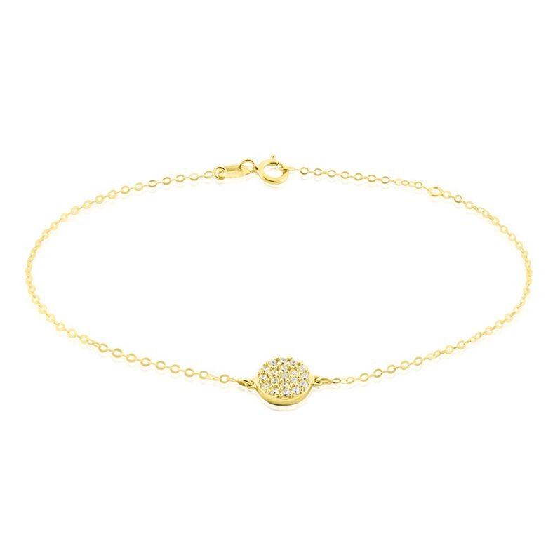Bracelet Or Jaune Burak Oxyde De Zirconium - Spannringe Damen | OROVIVO