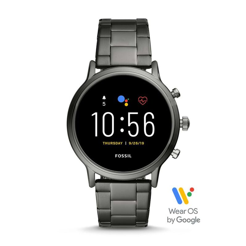Smartwatch Fossil CA con cinturino e cassa in acciaio color canna di fucile - Spannringe Herren | OROVIVO