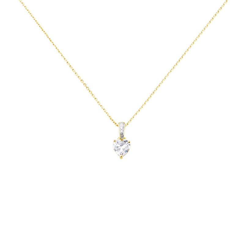 Damen Collier Gold 375 Zirkonia Idi - Halsketten Damen | OROVIVO