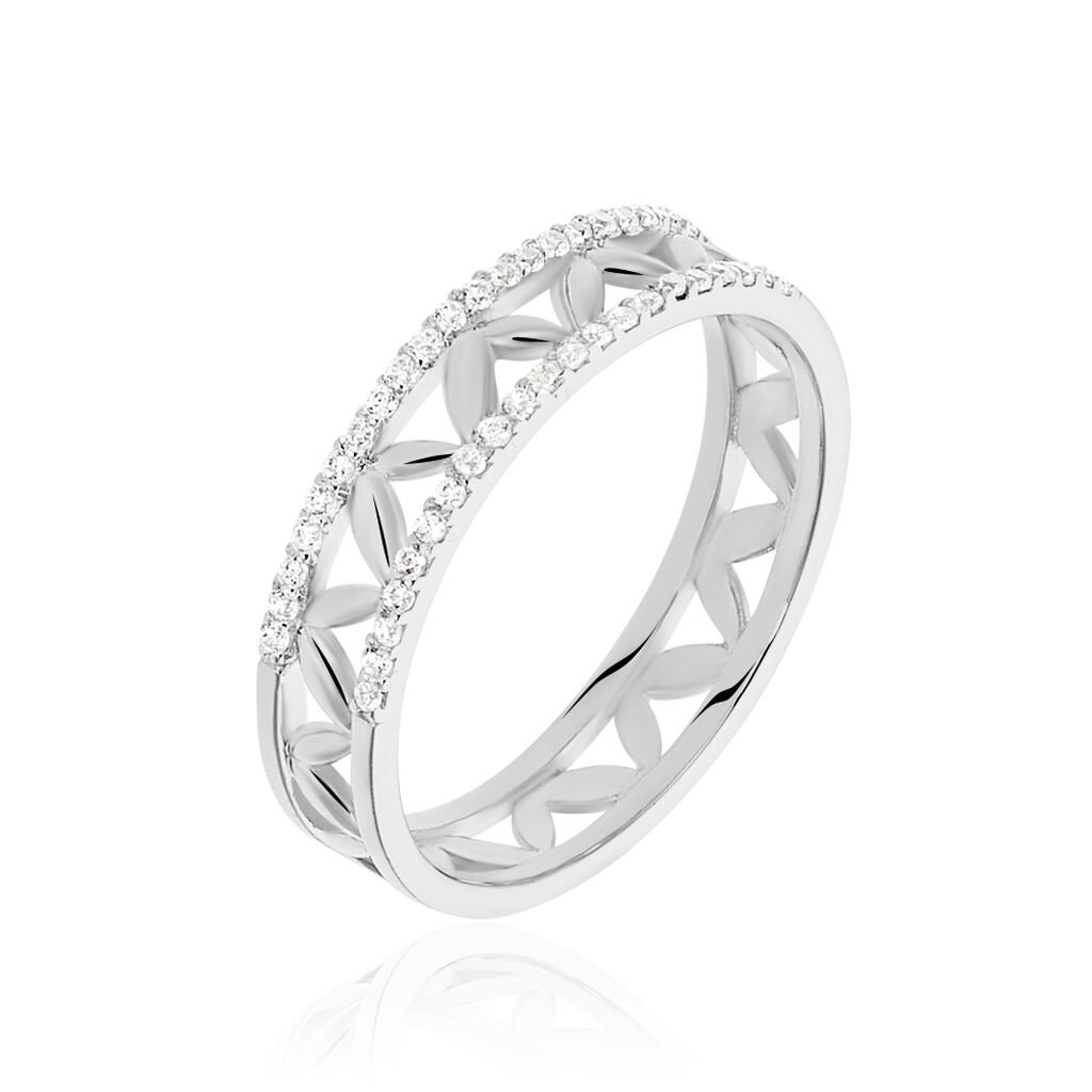 Damenring Silber 925 Zirkonia  - Ringe mit Stein Damen | OROVIVO