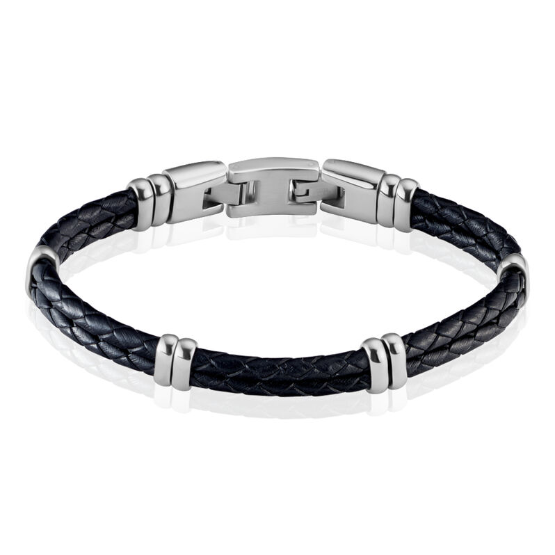 Bracelet Elize Acier Et Tresse - Spannringe Herren | OROVIVO