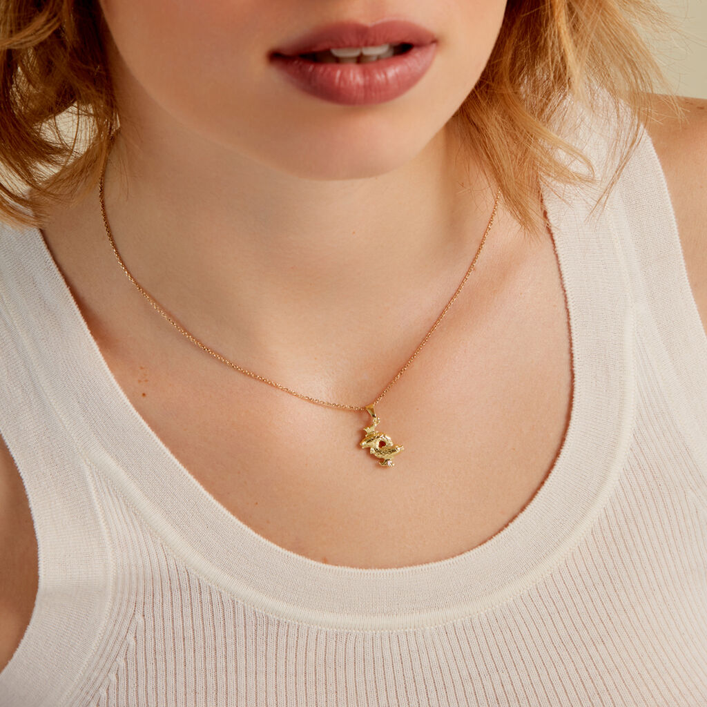 ASTRO Unisex Anh&auml;nger Gold 375 (9 Karat) Sternzeichen-Fische