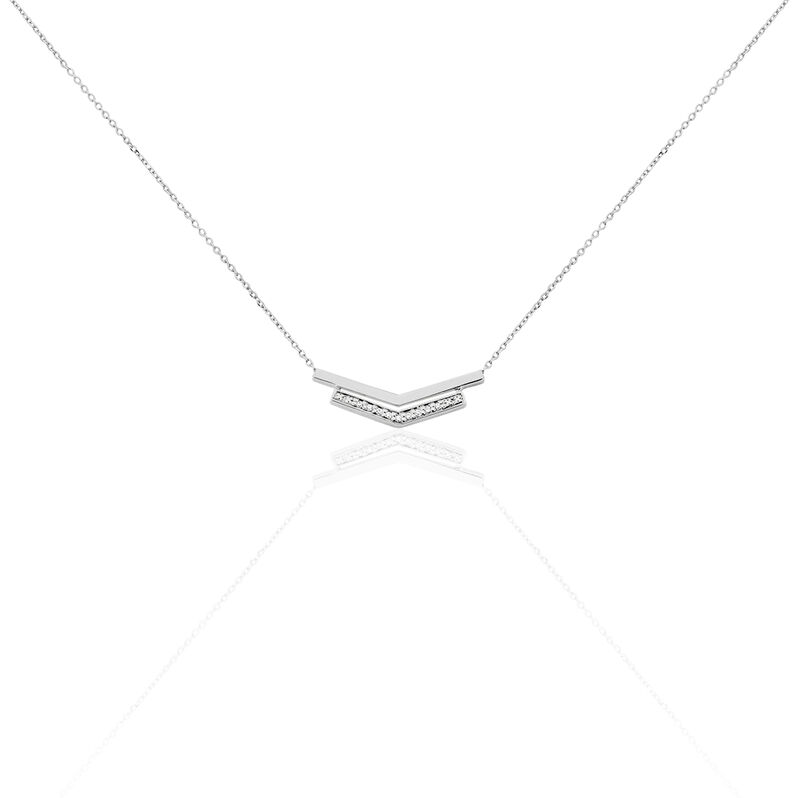 Collier Shadene Or Blanc Diamant - Spannringe Damen | OROVIVO