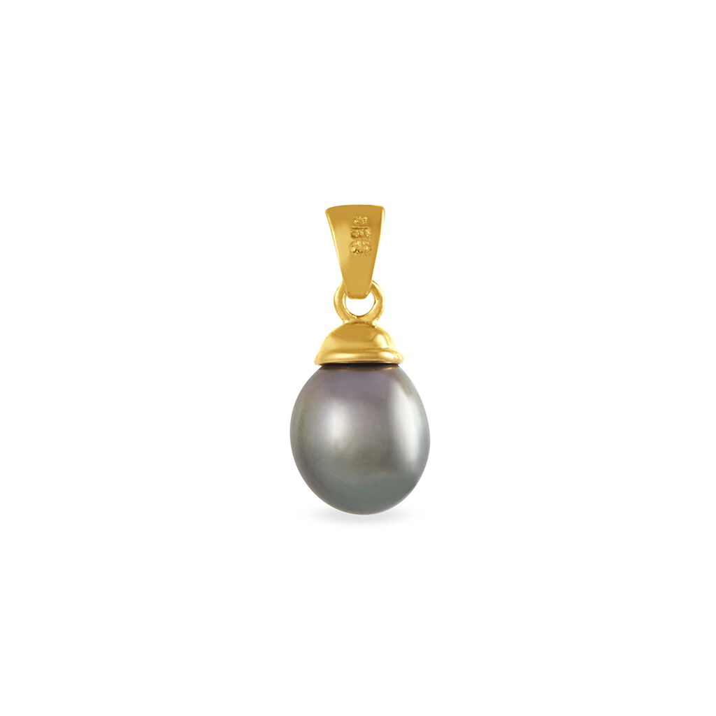 Pendentif Noellie Or Jaune Perle De Culture De Tahiti Et Diamant - Spannringe Damen | OROVIVO
