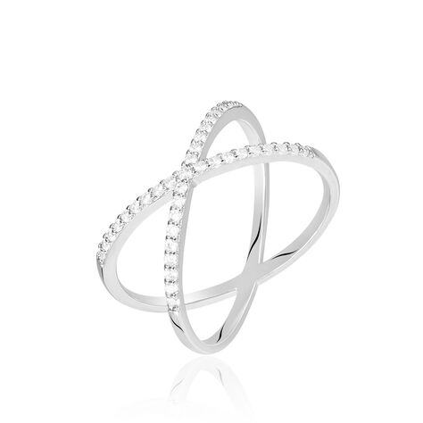 TINY TREASURES Damen Ring Silber 925 Zirkonia Wei&szlig; 0,66 ct - Ringe mit Stein  | OROVIVO