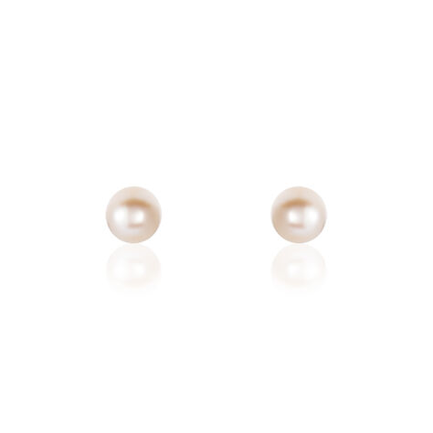 Damen Perlenohrringe Gold 375 Zuchtperle 4-4,5mm - Ohrstecker Damen | OROVIVO