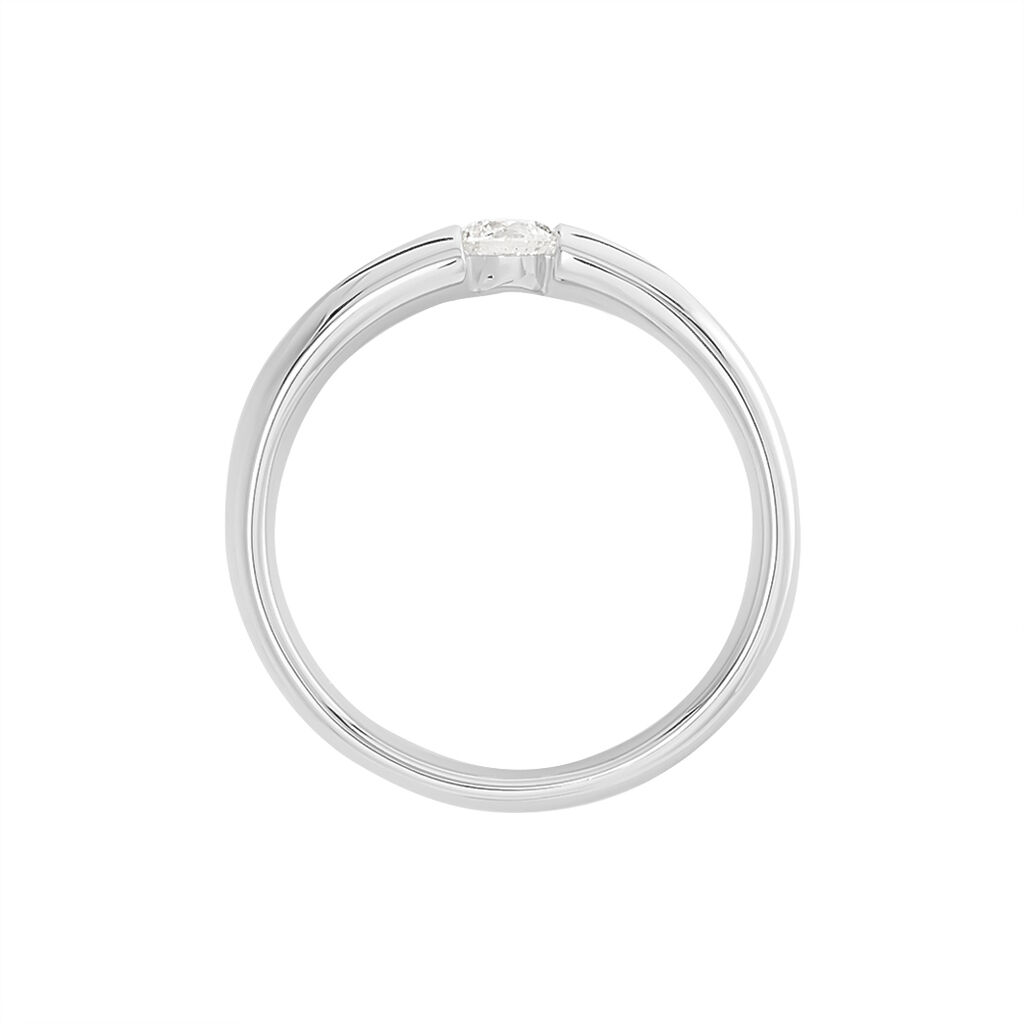 Spannring Weißgold 585 Diamant 0,2ct - Ringe mit Edelsteinen Damen | OROVIVO