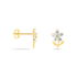 Ohrstecker Gold 375 Zirkonia Blume