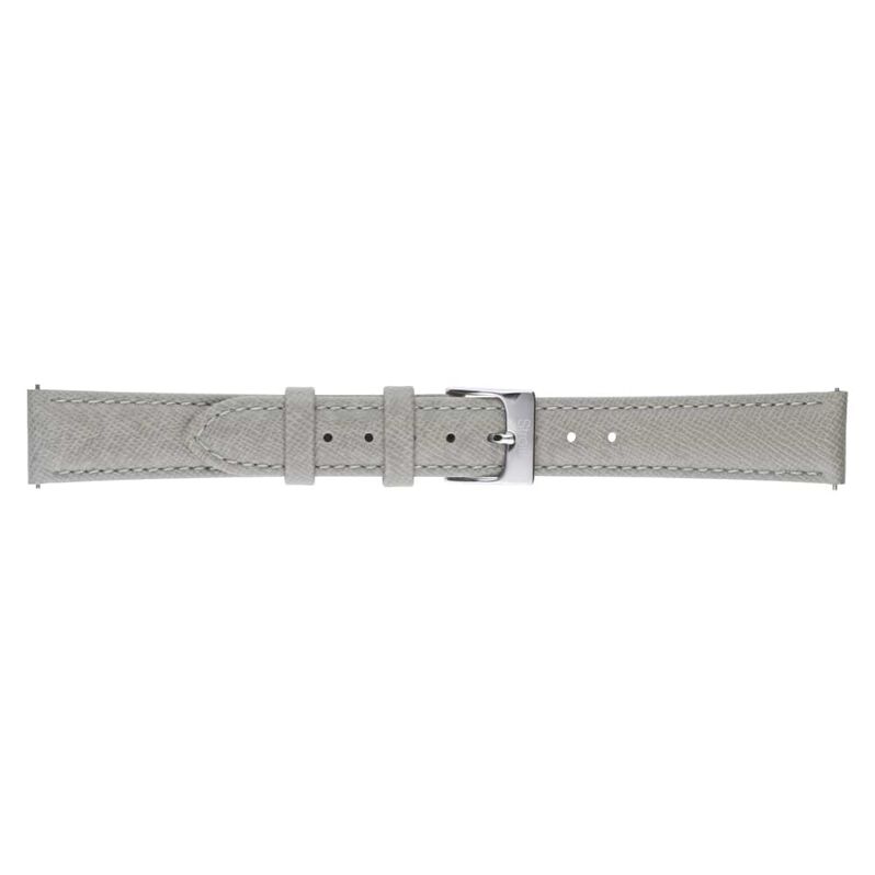 Cinturino in pelle saffiano grigio e chiusura easy clickCinturino in pelle verniciata lucida rosso scuro con chiusura easyclick - Spannringe Damen | OROVIVO