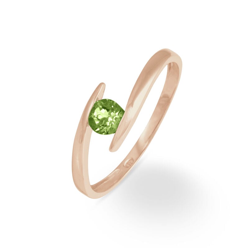 Bague Tiphaine Or Rose Péridot - Spannringe Damen | OROVIVO