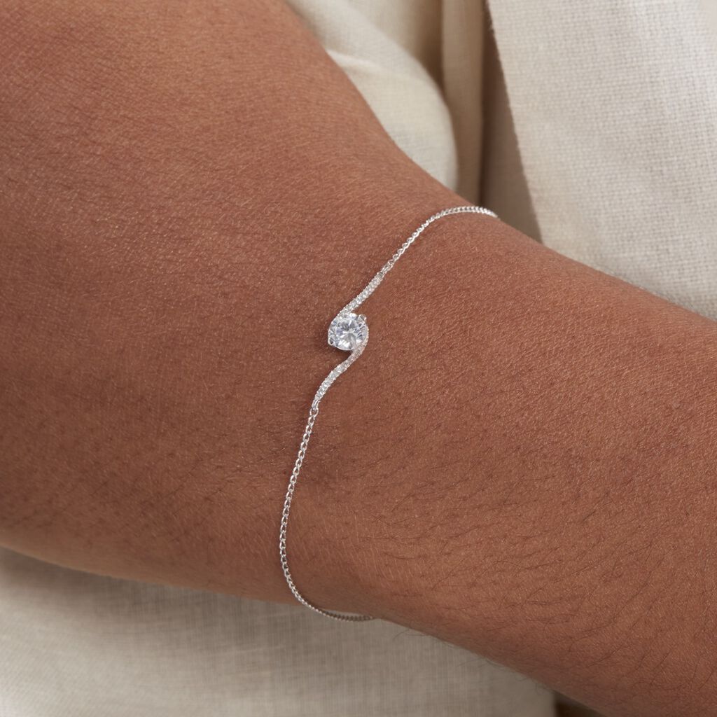 Bracelet Olly Or Weiss Vague Oxyde  - Spannringe Damen | OROVIVO