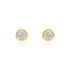 Delicate Damen Ohrstecker Gold 375 (9 Karat) Diamant Weiß 0,3 ct