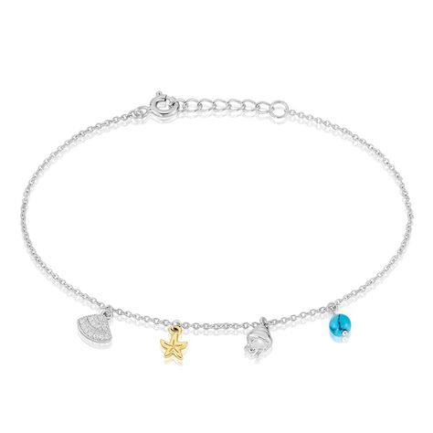 Damenarmband Silber 925 Zirkonia Türkis  - Armbänder mit Anhänger Damen | OROVIVO