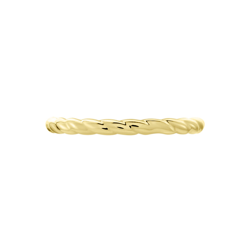 Damenring Gold 375 gedreht Croissant - Ringe Damen | OROVIVO