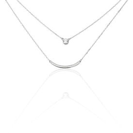 Damen Halskette Silber 925 Zirkonia  - Ketten mit Stein Damen | OROVIVO