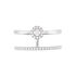 SOPHIA Damen Ring Wei&szlig;gold 375 (9 Karat) Zirkonia Wei&szlig; 0,12 ct