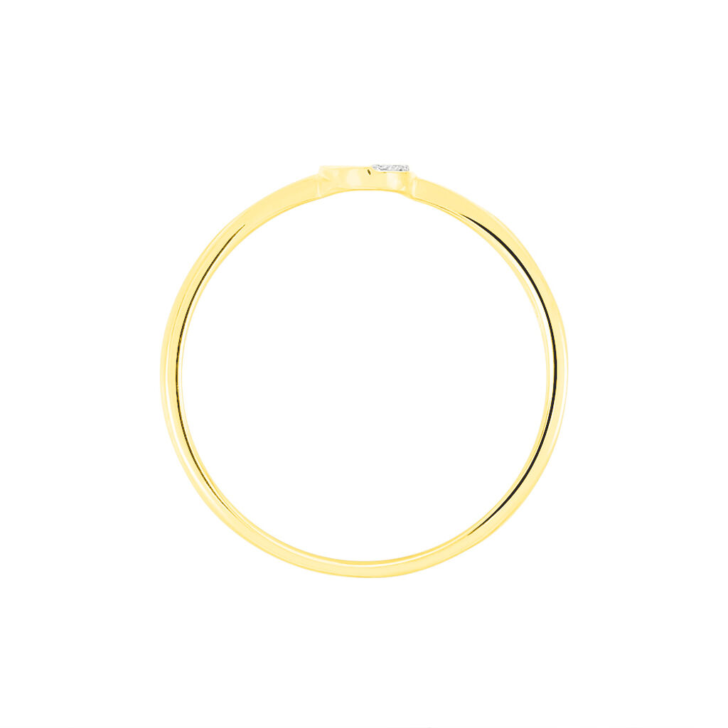 Bague Emilia Or Jaune Diamant - Spannringe Damen | OROVIVO