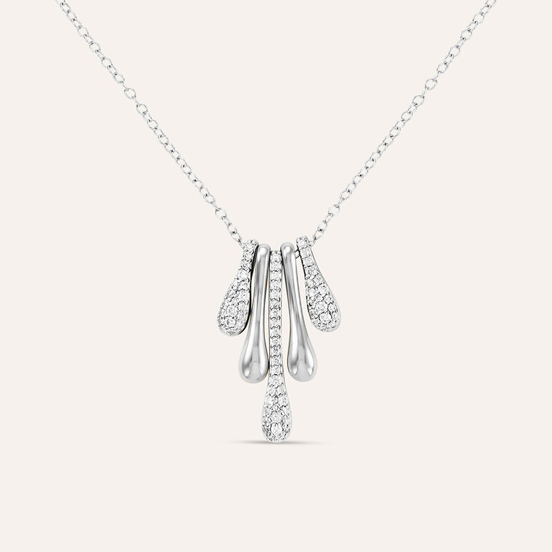 Collana Silver Shine Argento Rodiato Cubic Zirconia - Spannringe Damen | OROVIVO