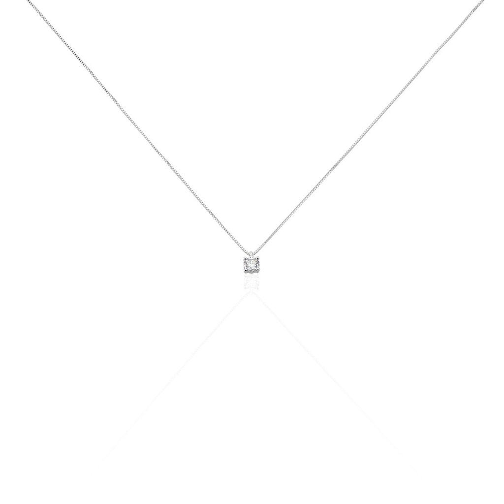 Damen Collier Weißgold 750 Diamant 0,26ct Firenze - Halsketten Damen | OROVIVO