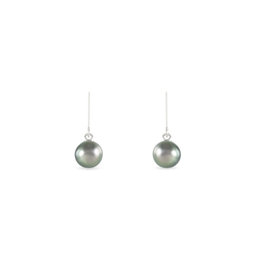 Boucles D'oreilles Or Gris  Et Perle - Spannringe Damen | OROVIVO