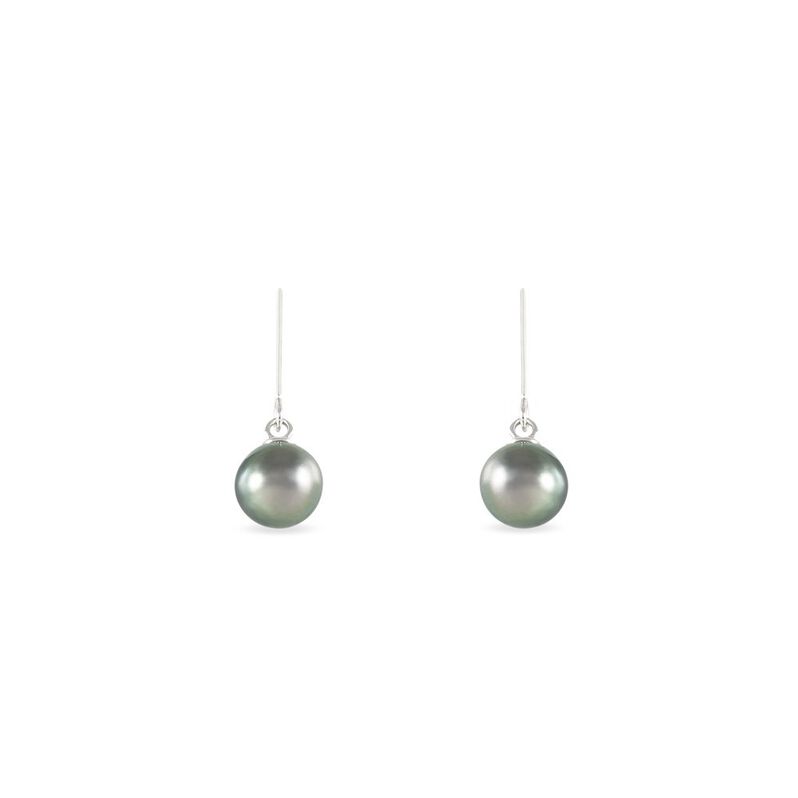 Boucles D'oreilles Or Gris  Et Perle - Spannringe Damen | OROVIVO