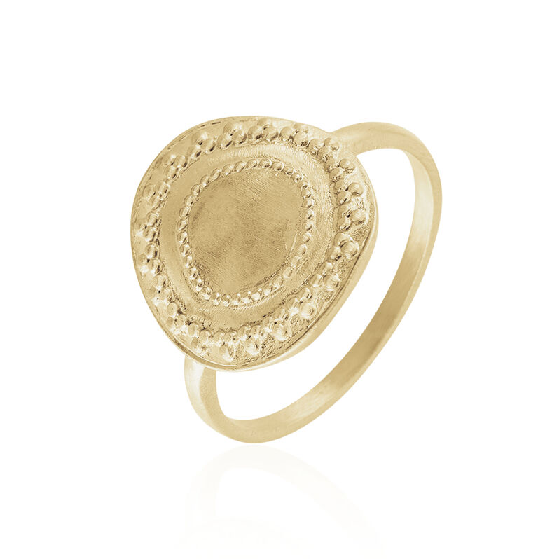 Bague Plaque Or Nyah Pastille - Spannringe Damen | OROVIVO