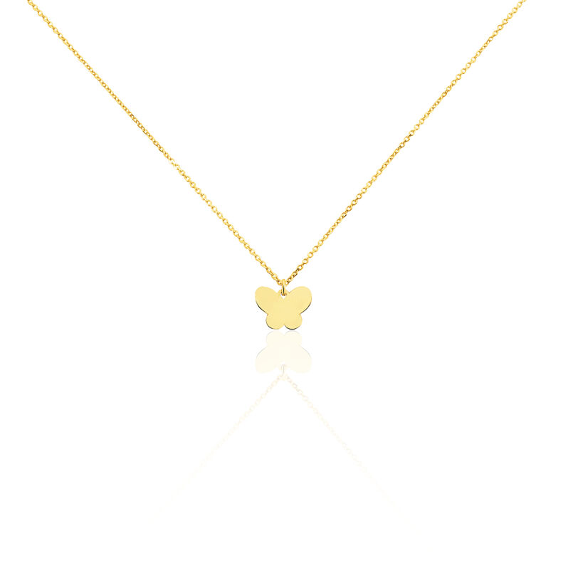 Collier Or Jaune Luminola Papillon - Spannringe Kinder | OROVIVO