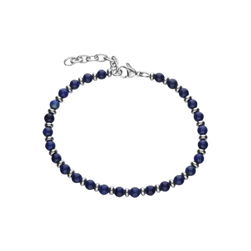 Bracciale Articolo Aggiuntivo Cassa Acciaio Lapislazzuli - Spannringe Herren | OROVIVO