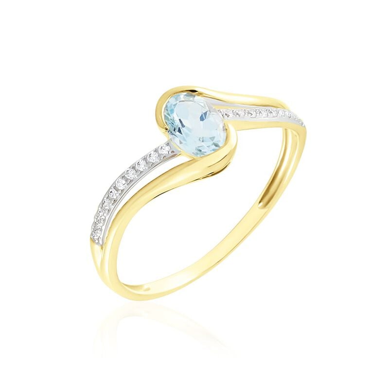 Bague Or Jaune Anja Topaze - Spannringe Damen | OROVIVO