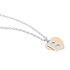 BERA Damen Collier Silber Bicolor 925 Herz