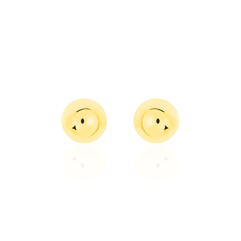 Damen Ohrstecker Silber 925 Vergoldet Kugel 5mm - Ohrstecker Damen | OROVIVO