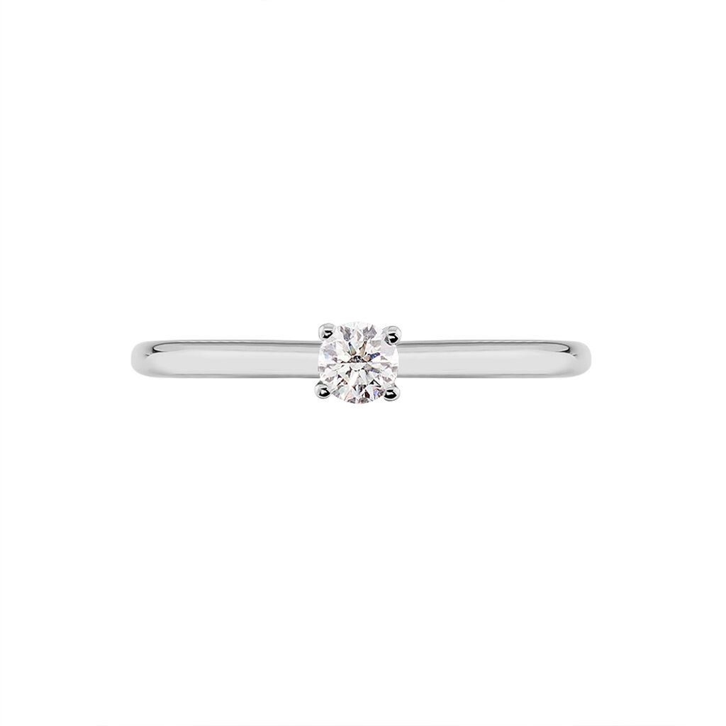Solitärring Weißgold 585 Diamant 0,2ct Venisea - Verlobungsringe Damen | OROVIVO