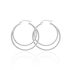 DILLARA Damen Creolen Silber 925 Doppelkreis B 3 mm
