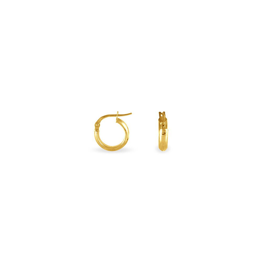 SHALANA Damen Creolen Gold 375 (9 Karat) B 3 mm