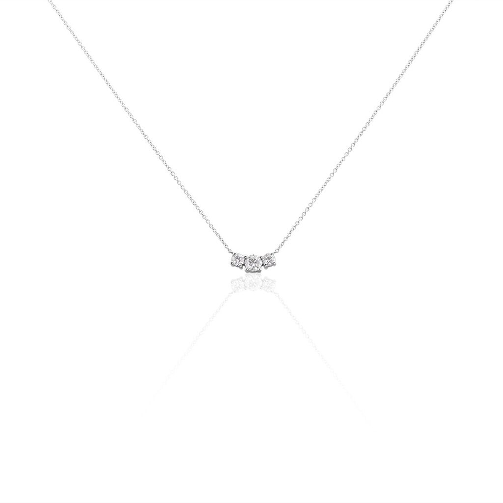 Damen Collier Weißgold 375 Diamant 0,42ct Sabinara 0,95mm - Halsketten Damen | OROVIVO