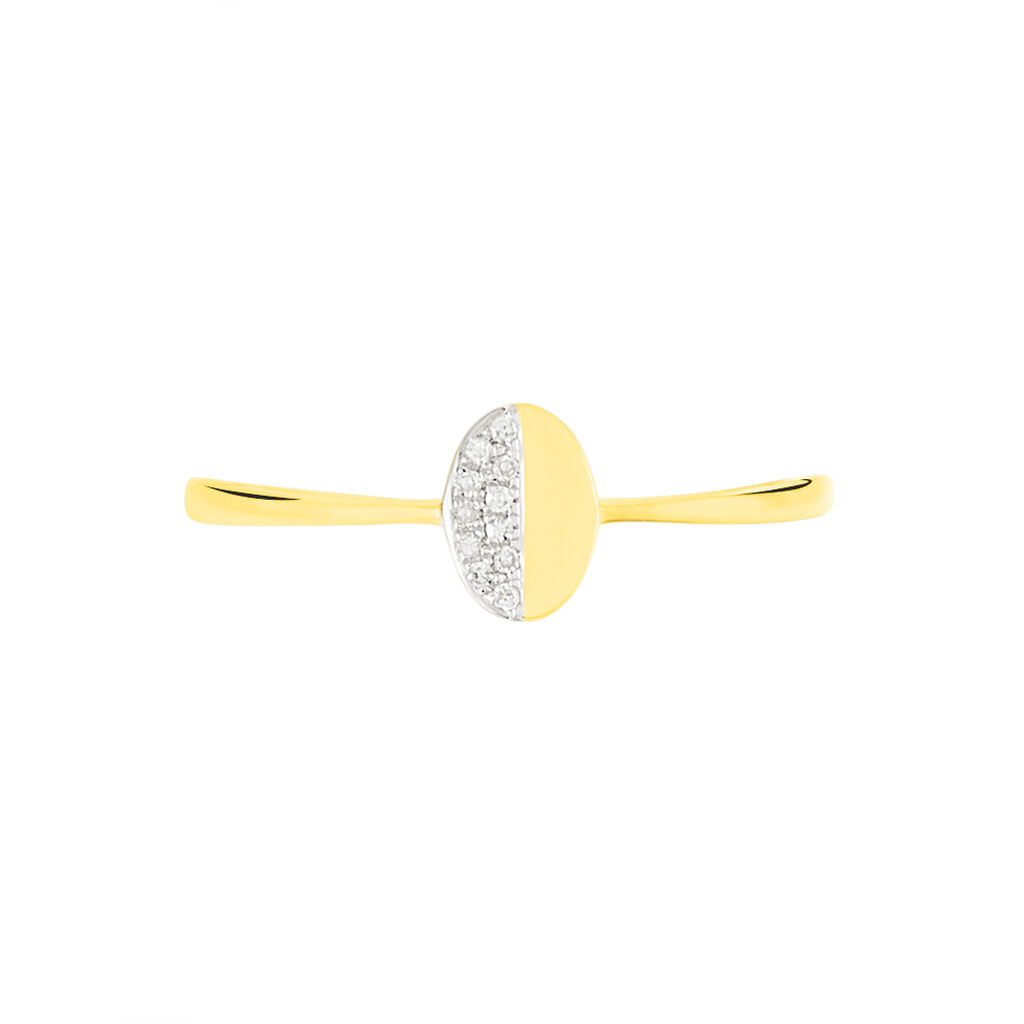 Bague Emilia Or Jaune Diamant - Spannringe Damen | OROVIVO