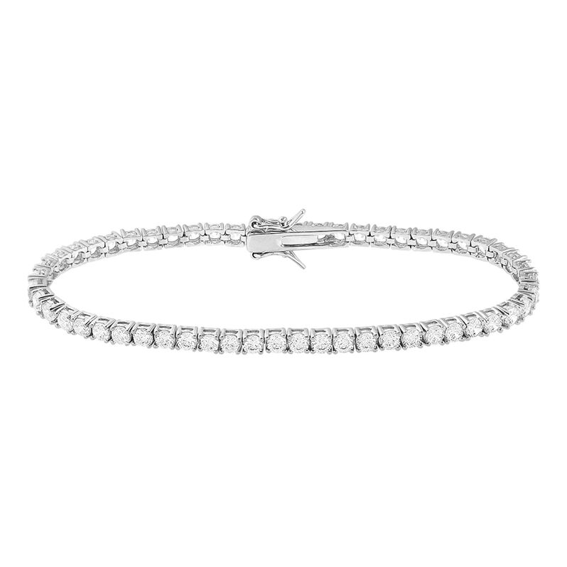 Bracciale Tennis Silver Elegance Argento Rodiato Cubic Zirconia - Spannringe Damen | OROVIVO