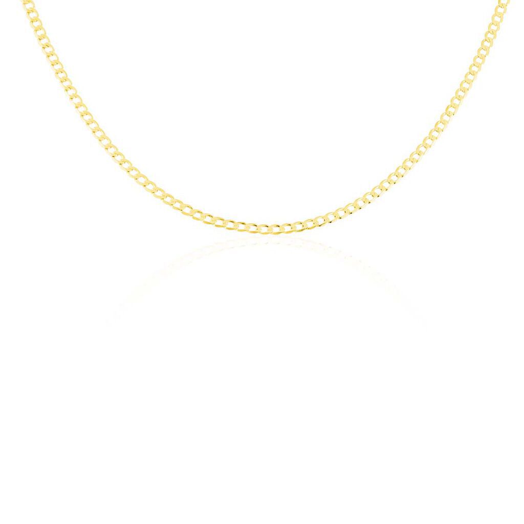 Unisex Panzerkette Facettiert Gold 375  - Halsketten Unisex | OROVIVO